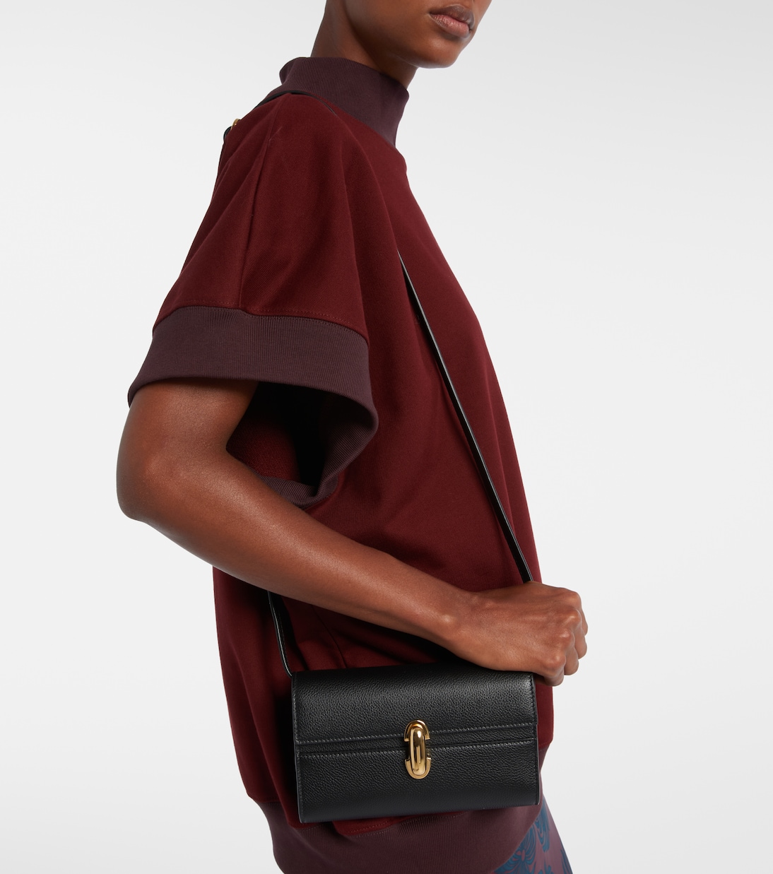 Schultertasche Symmetry Mini aus Leder | Savette