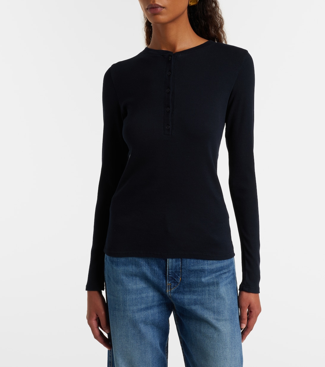 Henley-Top Jordan aus Baumwolle | Nili Lotan