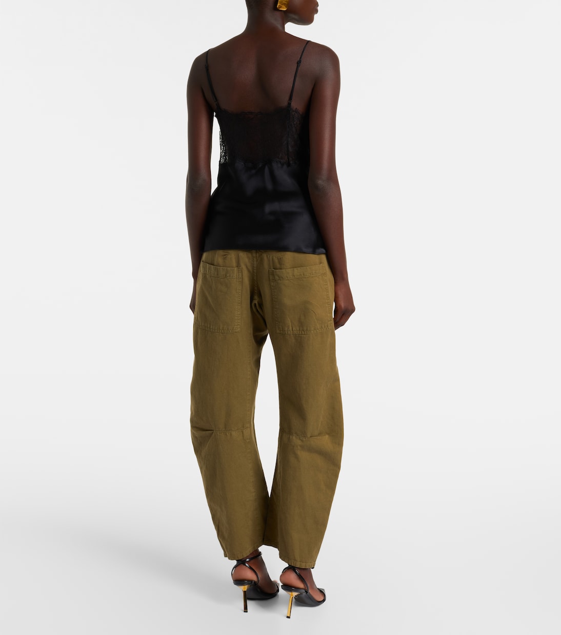 Top Mabelle aus Seidensatin mit Spitze | Nili Lotan