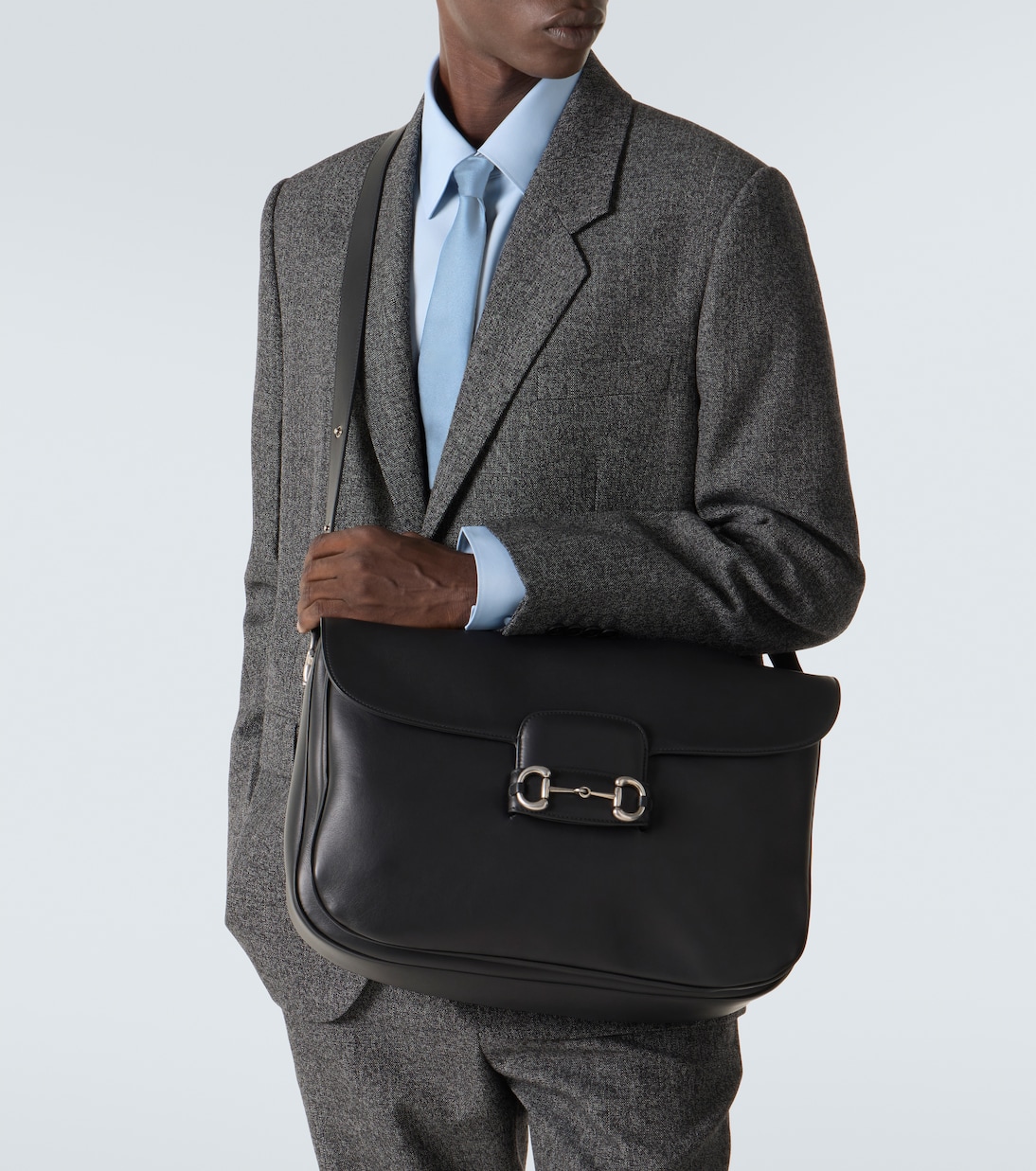 Sac à bandoulière Gucci 1955 Horsebit Aura en cuir | Gucci