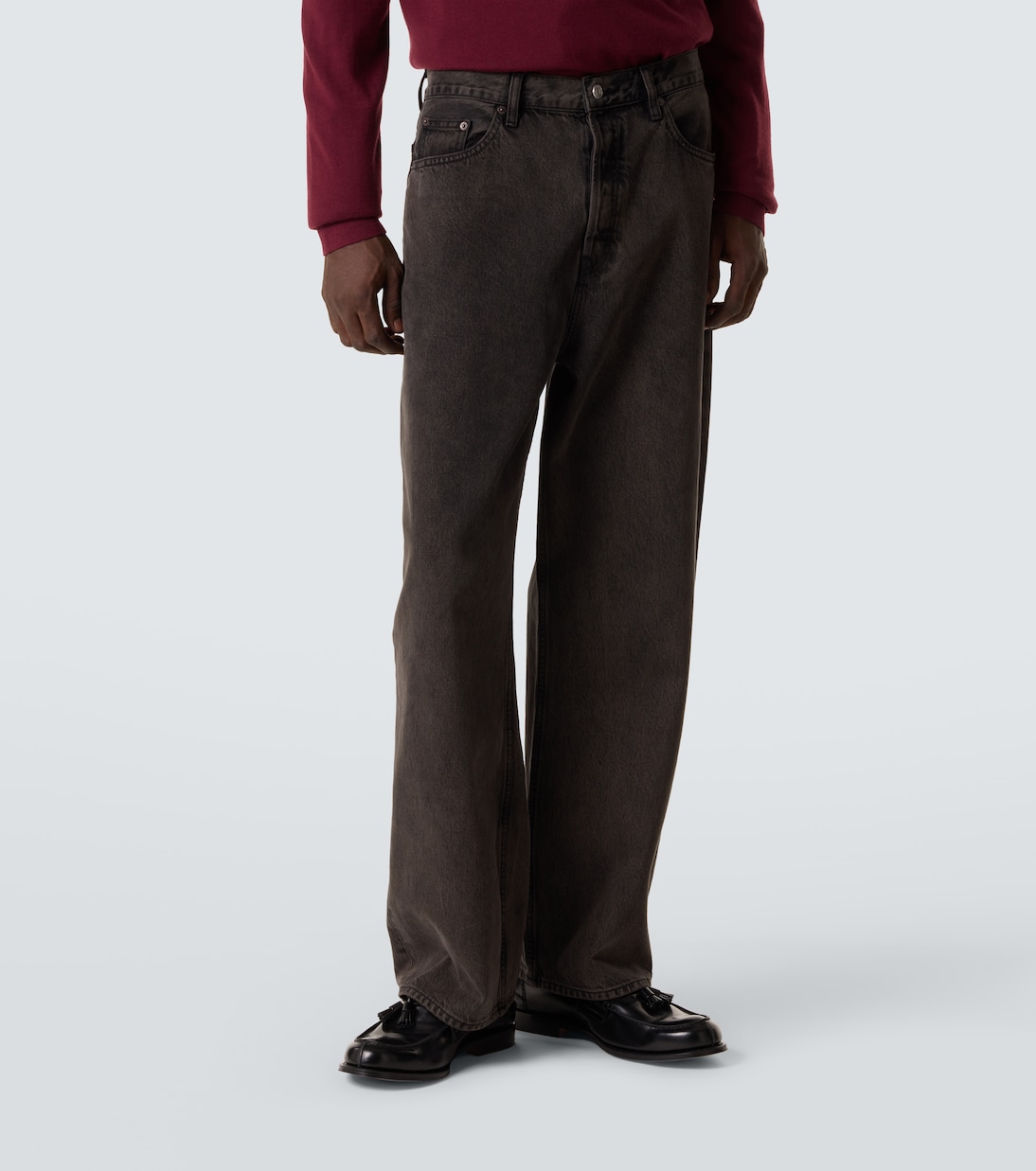 High-Rise Straight Jeans Baggy Jean | Frame