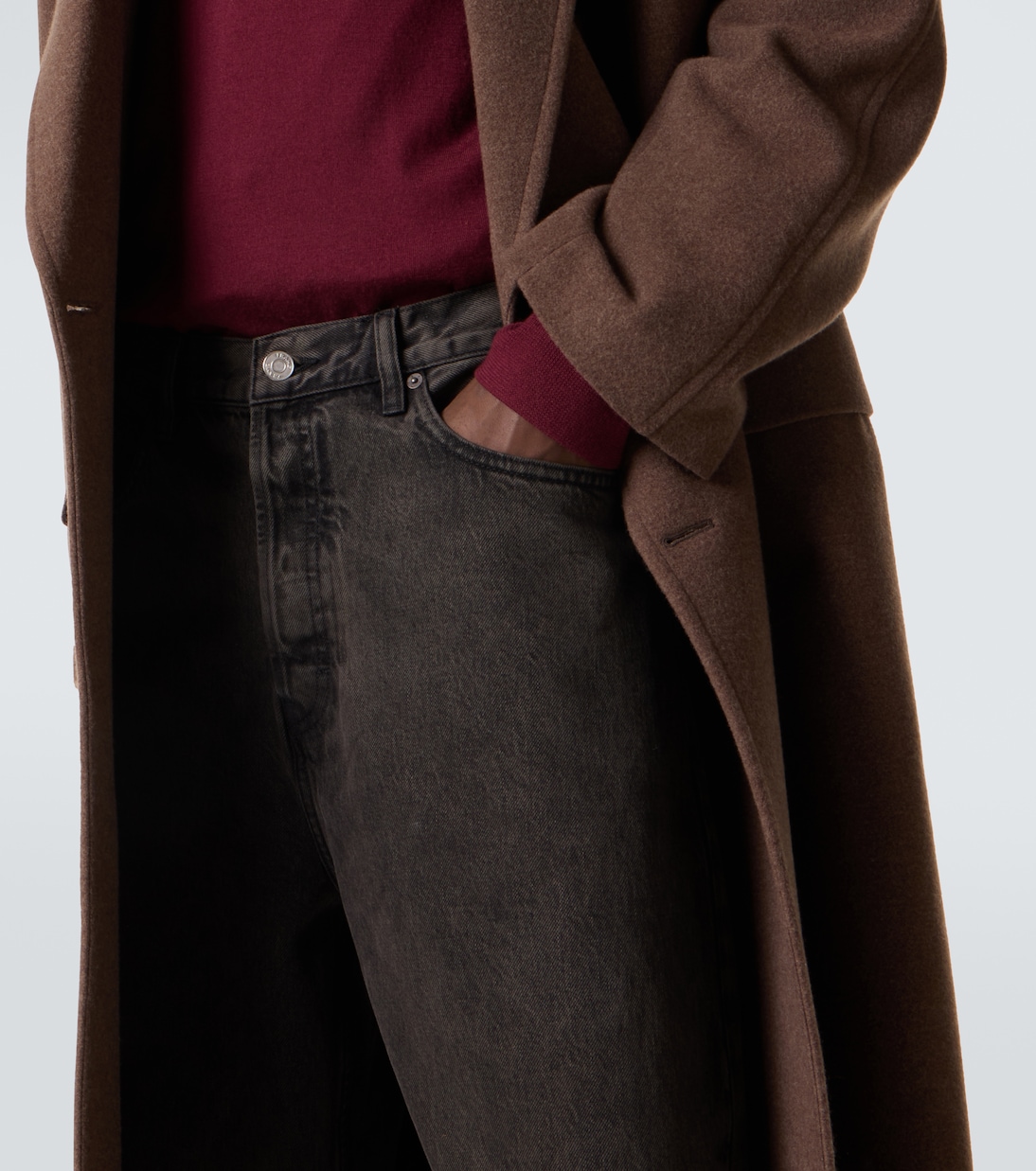 High-Rise Straight Jeans Baggy Jean | Frame