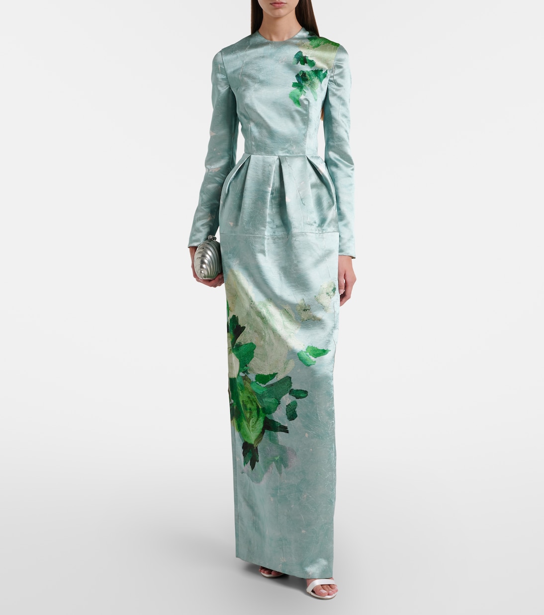 Floral satin gown | Erdem