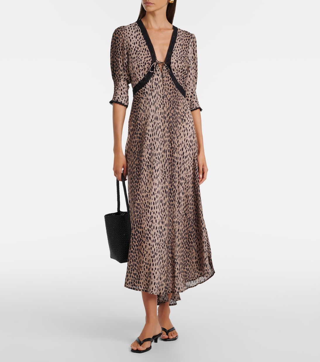 Midikleid Amina aus Crêpe de Chine | Rixo