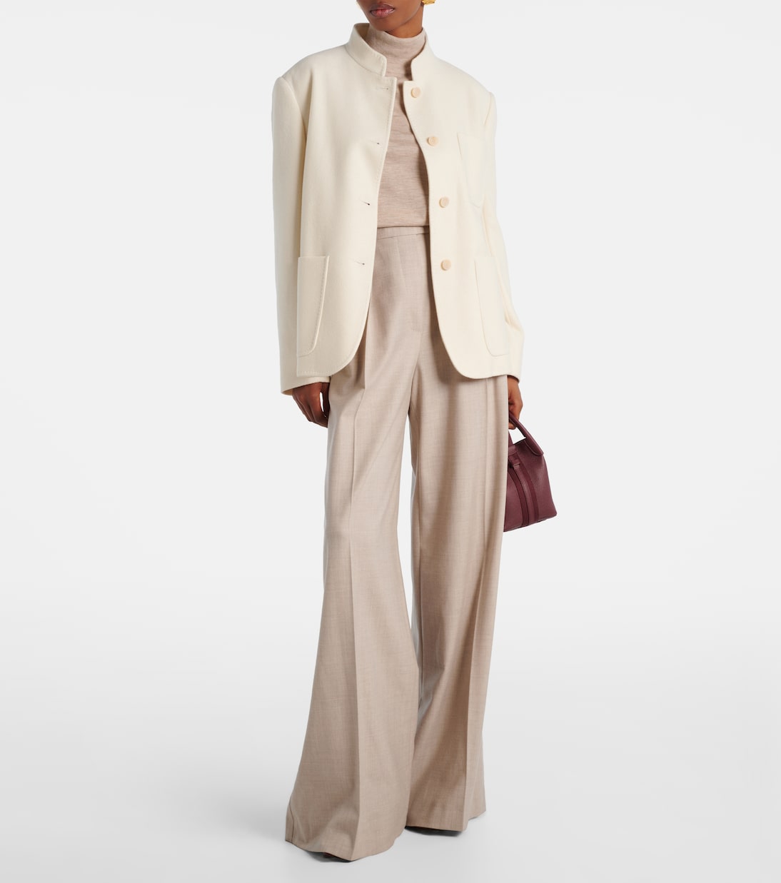 Pantalon ample Zulia en cachemire mélangé | Max Mara