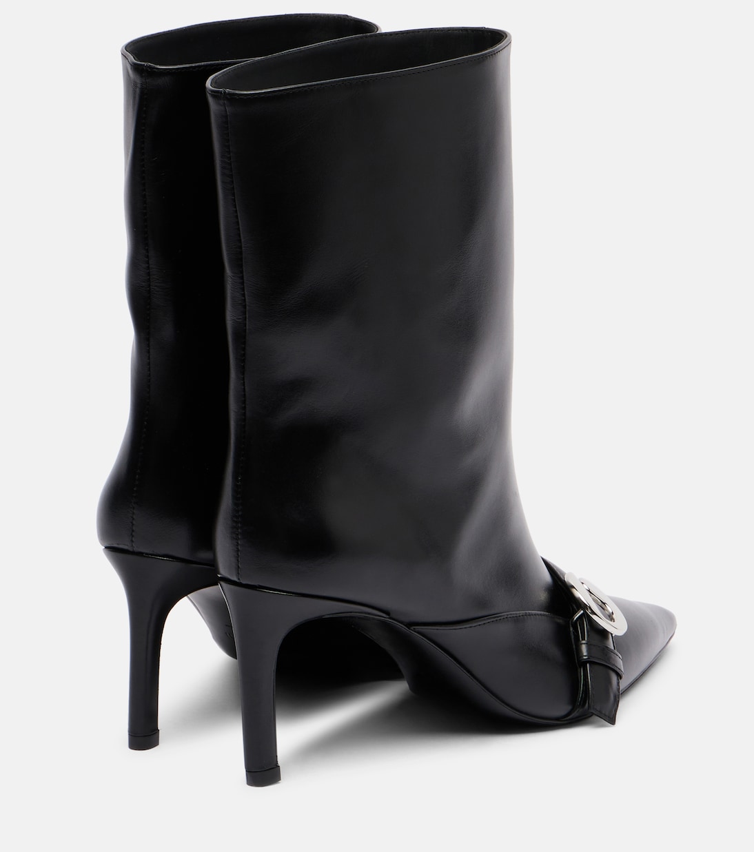 Logo leather ankle boots | Coperni