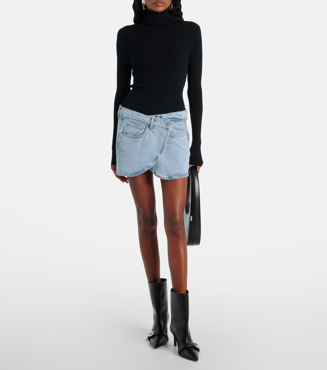 Logo leather ankle boots | Coperni