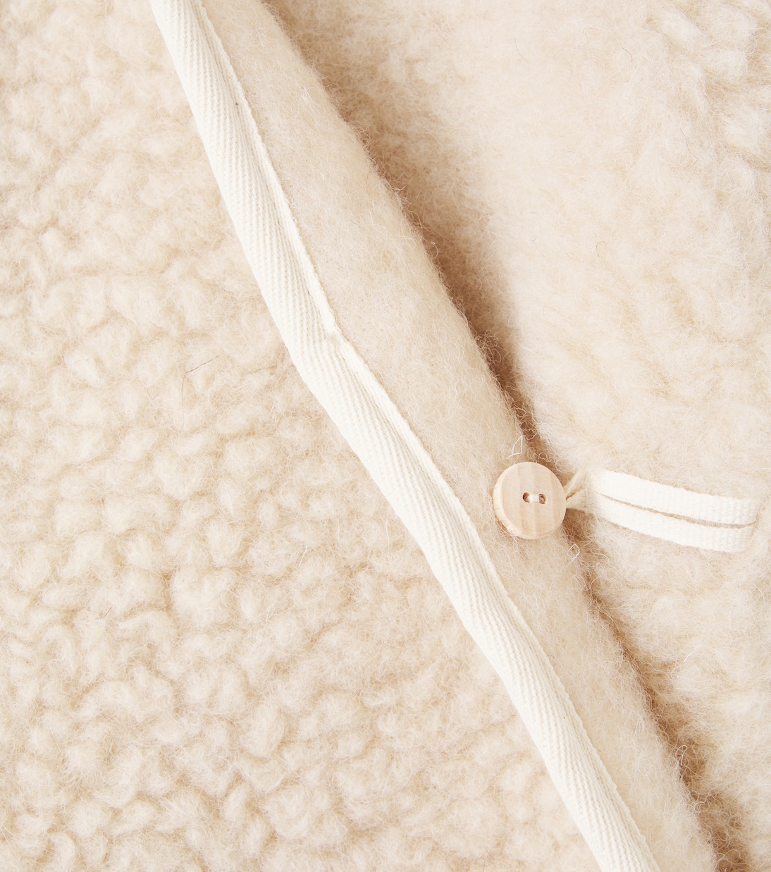 Baby hooded wool jacket | Binibamba