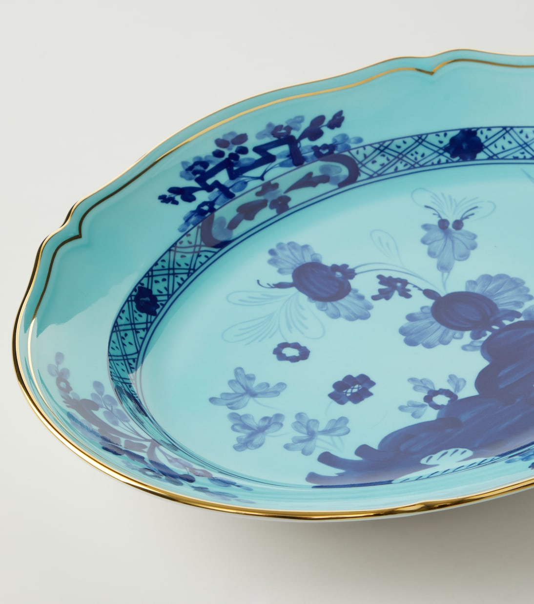Plat Oriente Italiano en porcelaine  | Ginori 1735