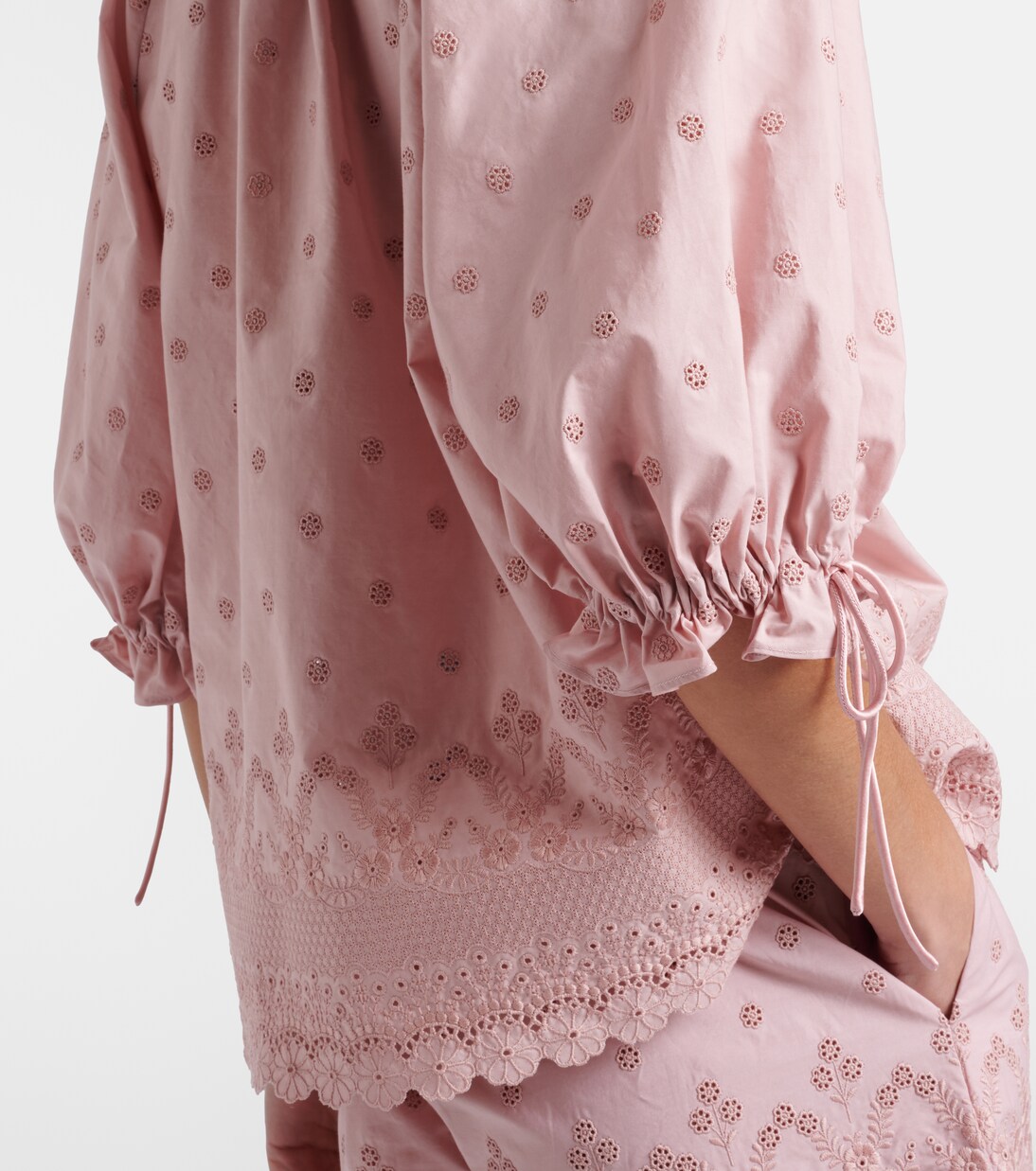 Broderie anglaise cotton blouse | Valentino
