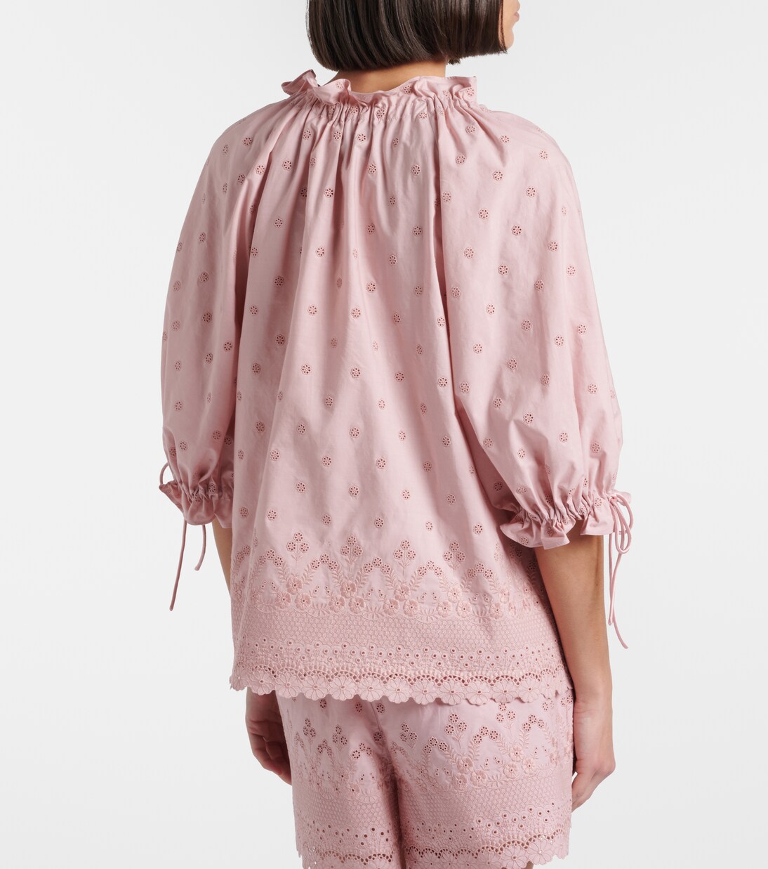 Broderie anglaise cotton blouse | Valentino