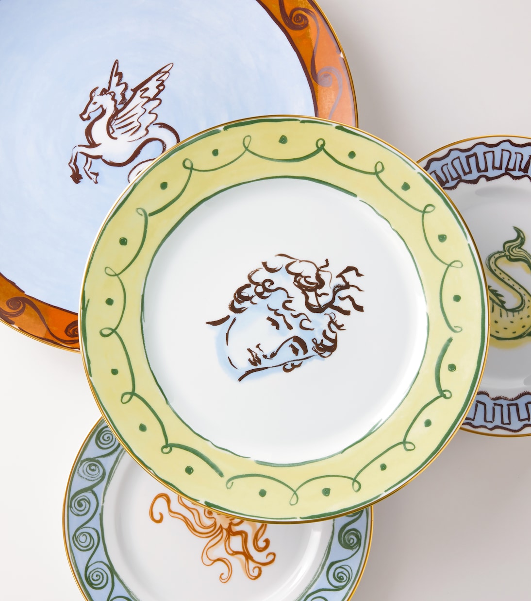 Piatto in porcellana Il Viaggio di Nettuno | Ginori 1735