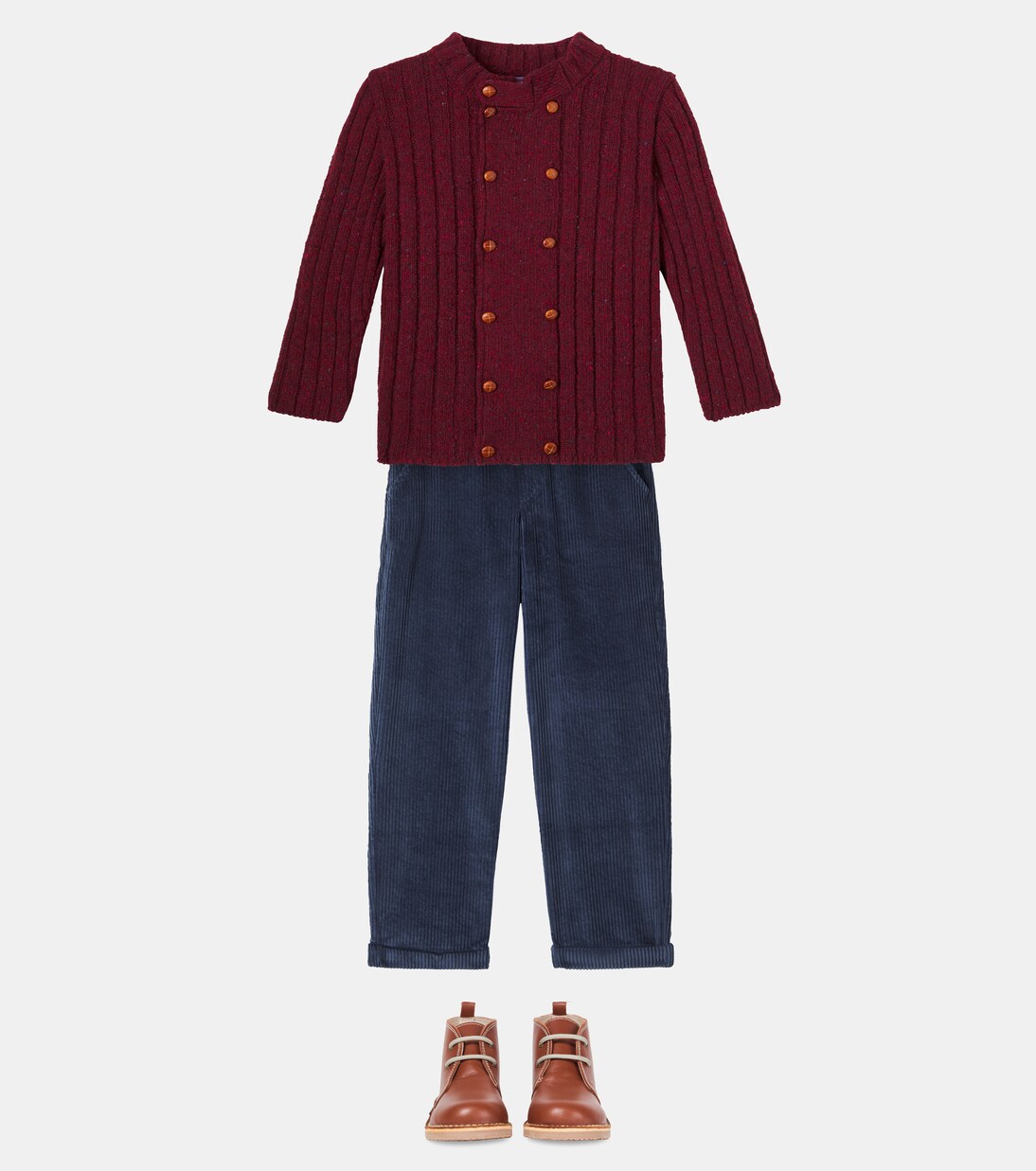 Bolo ribbed-knit wool-blend sweater | La Coqueta