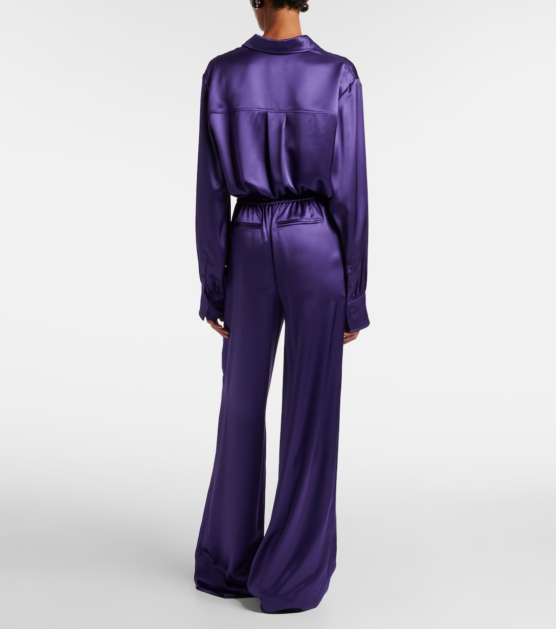 Dijon satin wide-leg pants | Joseph
