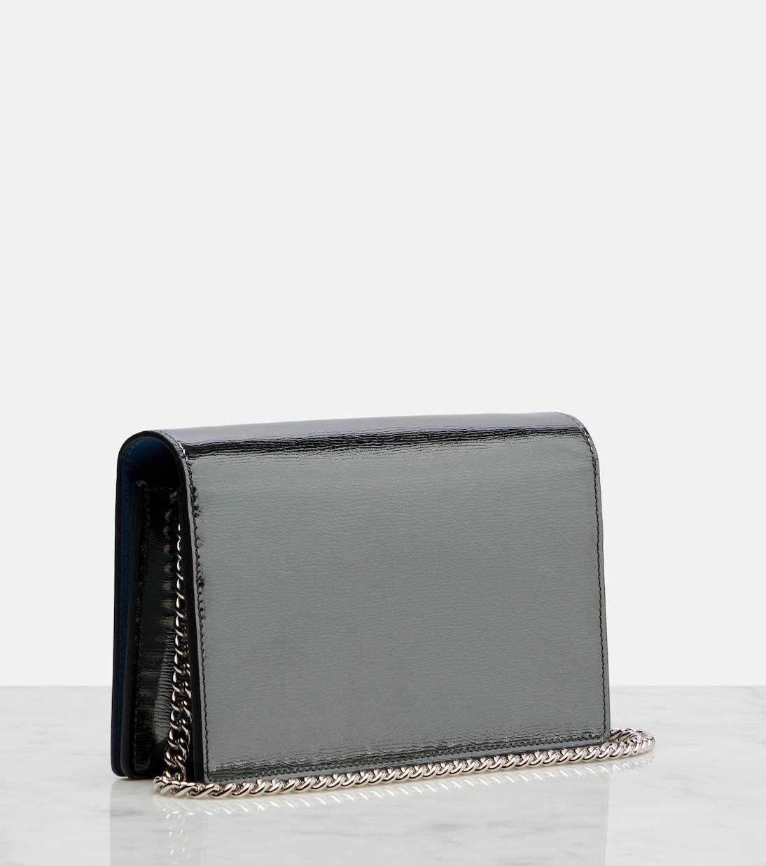 GG Marmont leather wallet on chain | Gucci