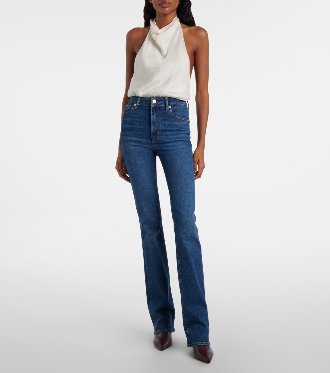 Reboot high-rise flared jeans | Frame