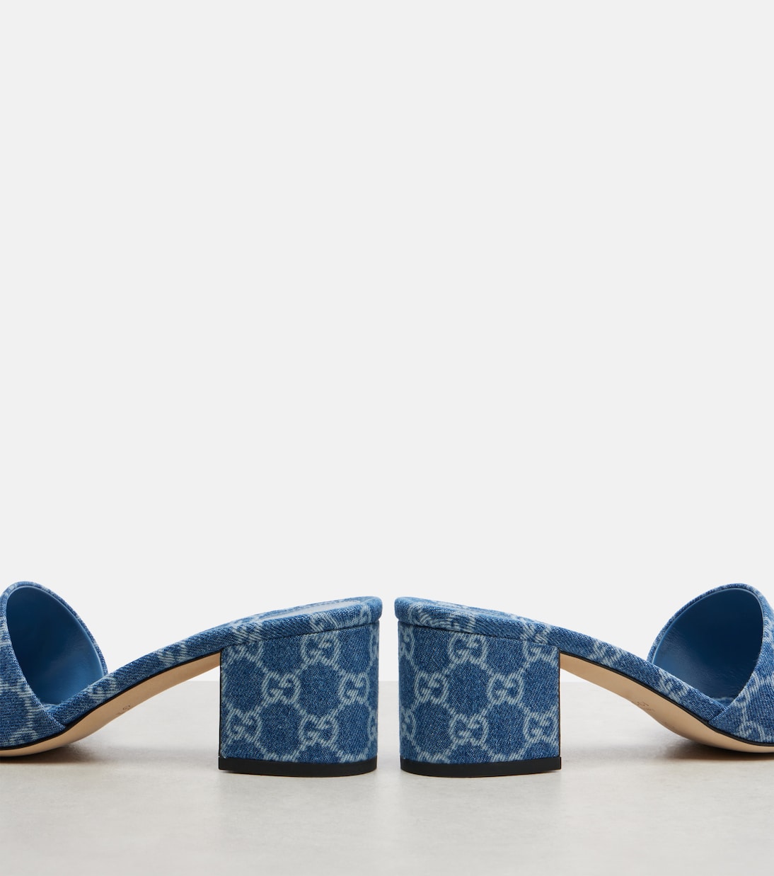 Horsebit GG denim sandals | Gucci