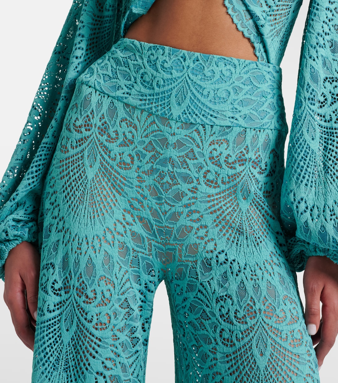 Paloma lace wide-leg pants | Alexandra Miro