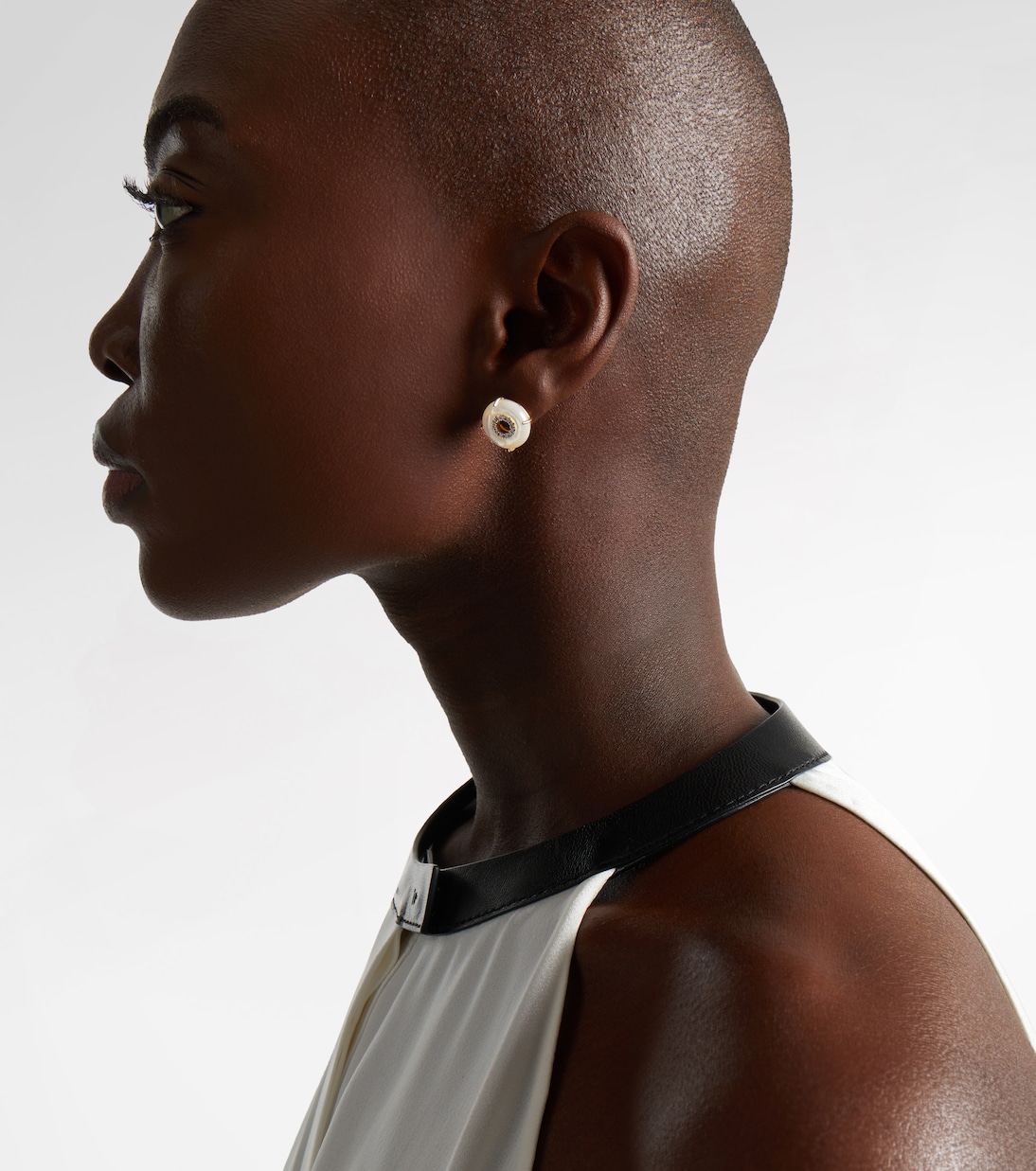 Boucles d’oreilles en or 14 ct (585/1000) avec diamants et perles | Mateo