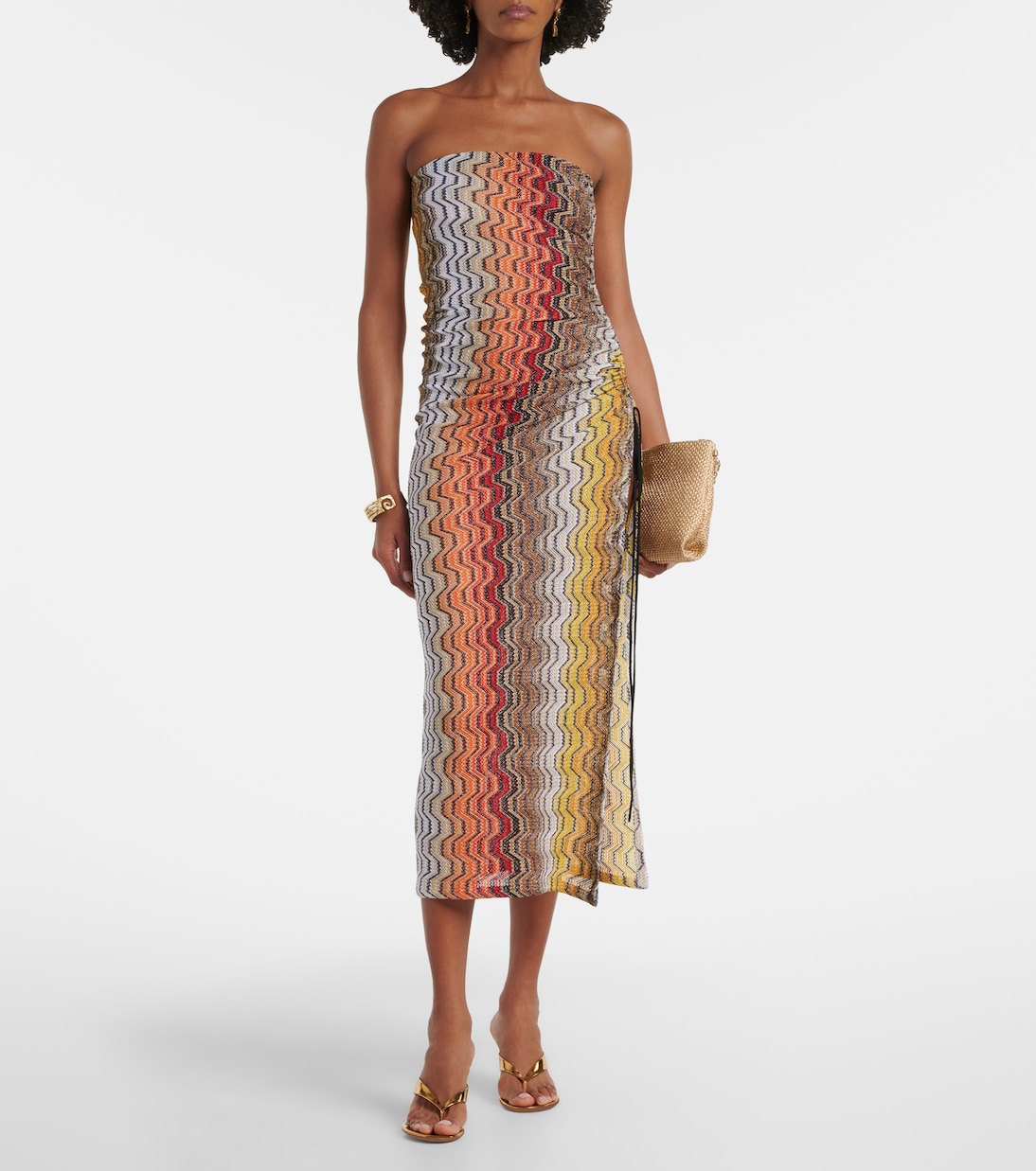 Wave lamé beach dress | Missoni