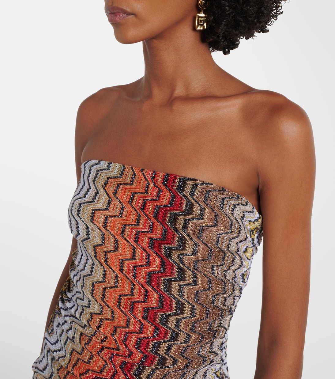 Wave lamé beach dress | Missoni