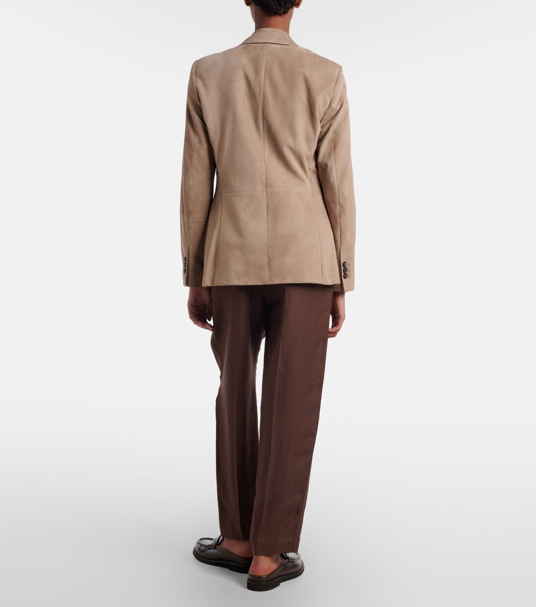 Pantalon droit à taille mi-haute | Brunello Cucinelli