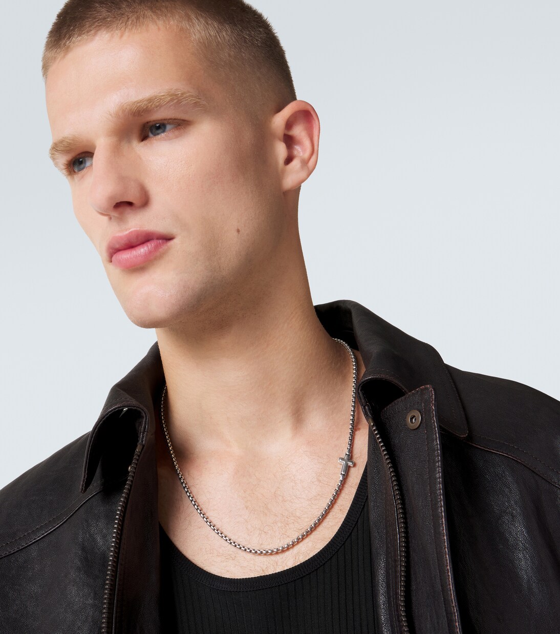 Cross Station sterling silver necklace | David Yurman