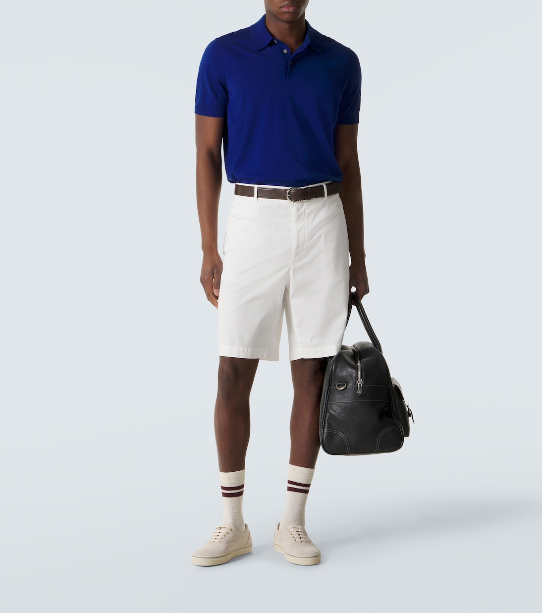 Cotton and silk polo shirt | Dunhill