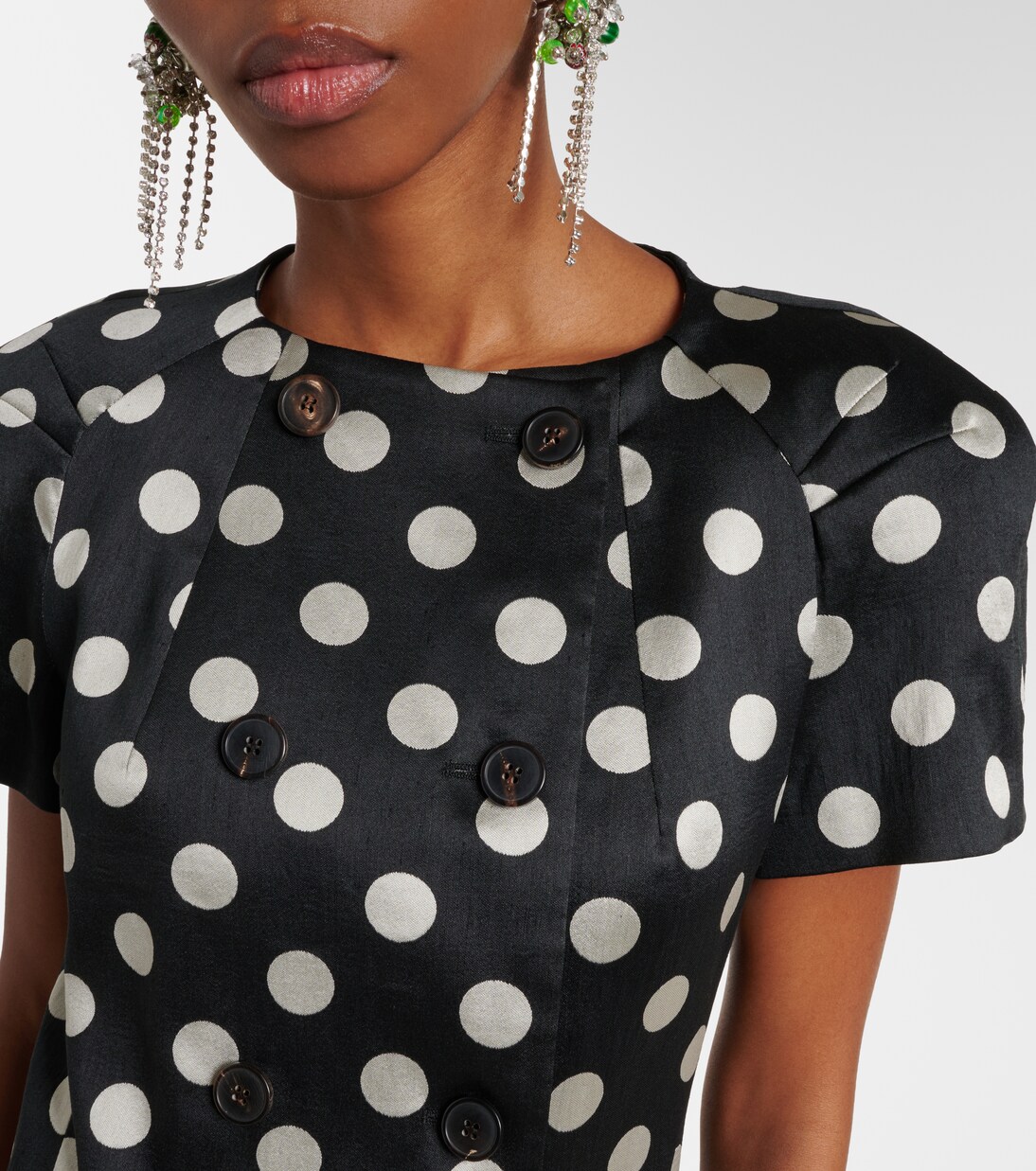 Polka-dot double-breasted blazer | Dries Van Noten