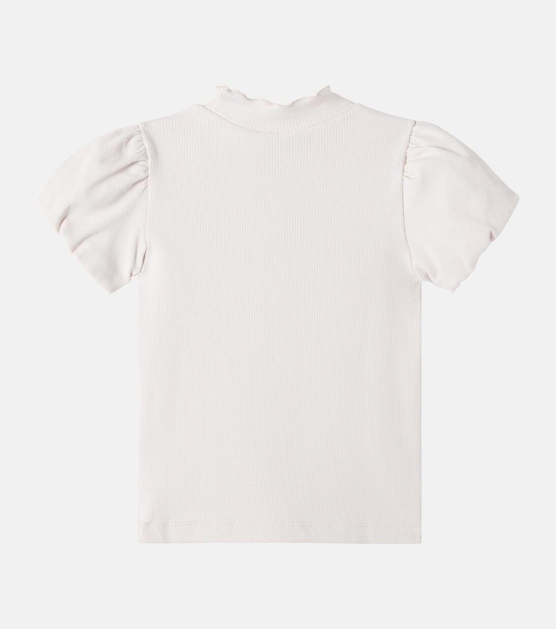 Nowien embroidered ribbed-knit cotton-blend T-shirt  | Donsje