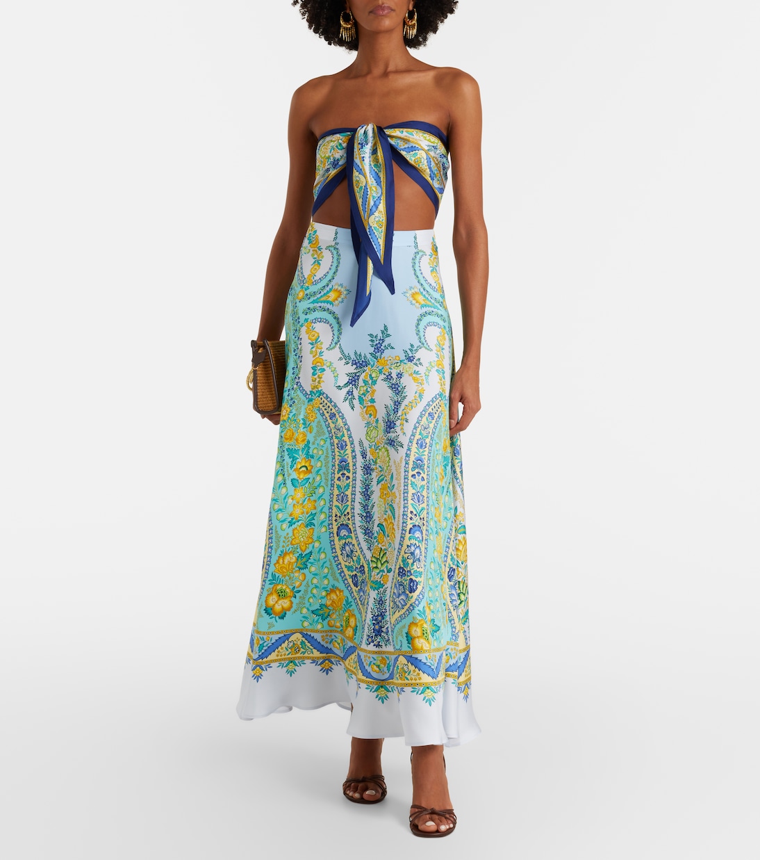 Maxirock aus Seide | Etro