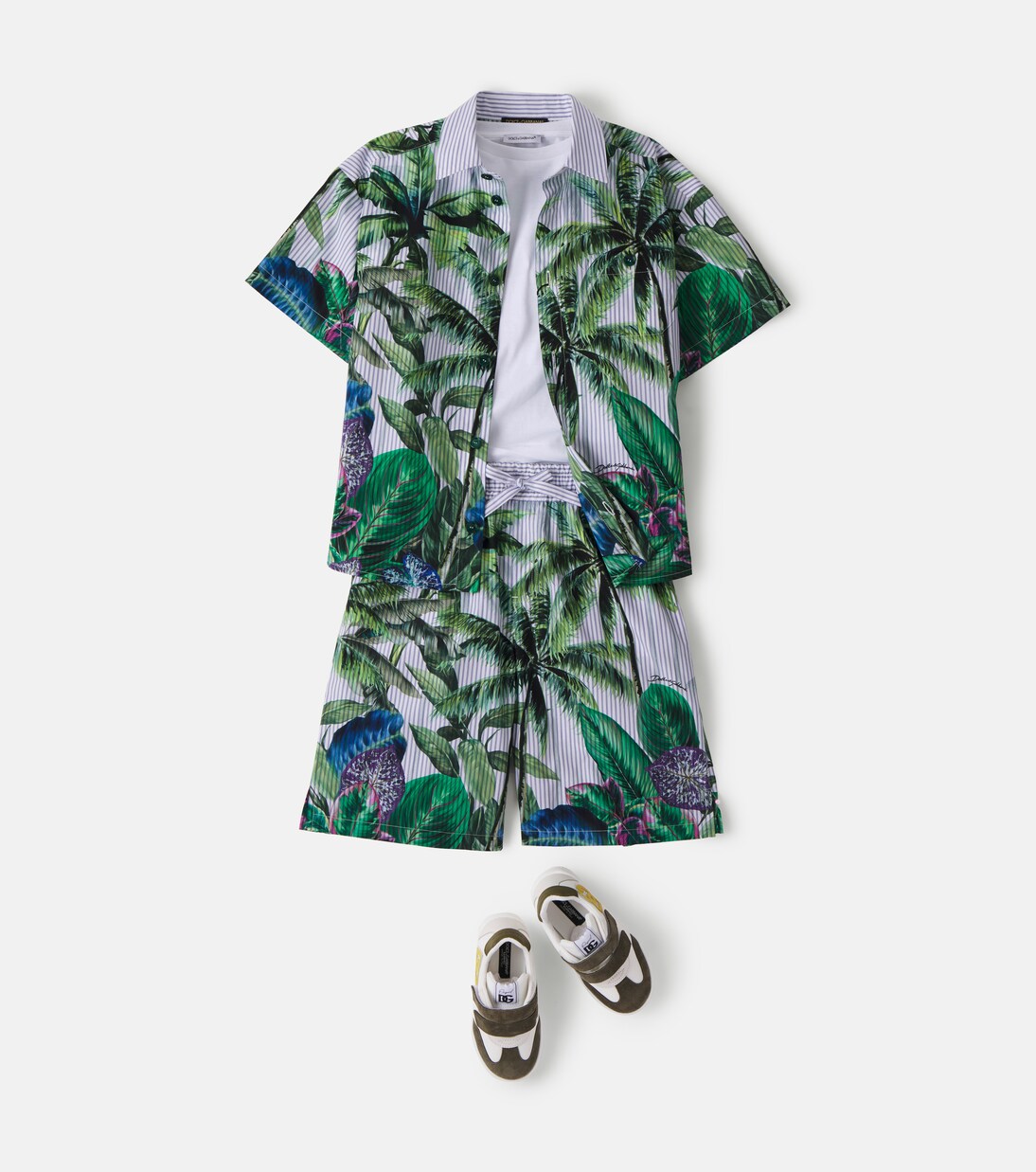 Bedrucktes Hemd aus Baumwolle | Dolce&Gabbana Kids