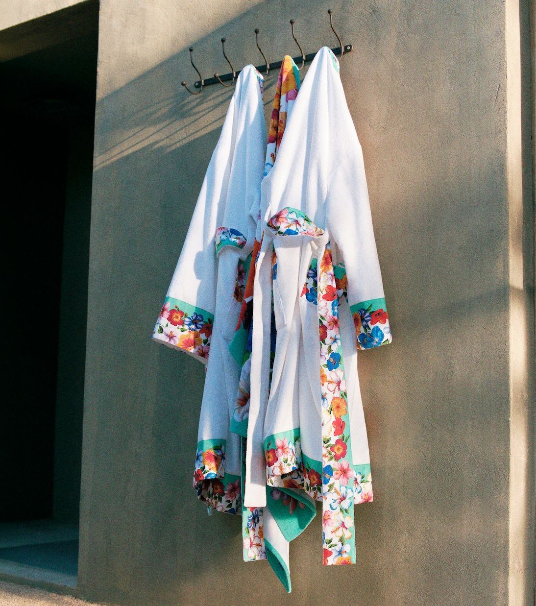 Floral cotton terry bathrobe | Dolce&Gabbana Casa