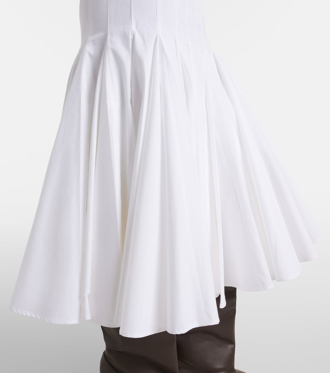 Agave cotton poplin midi skirt | Jacquemus