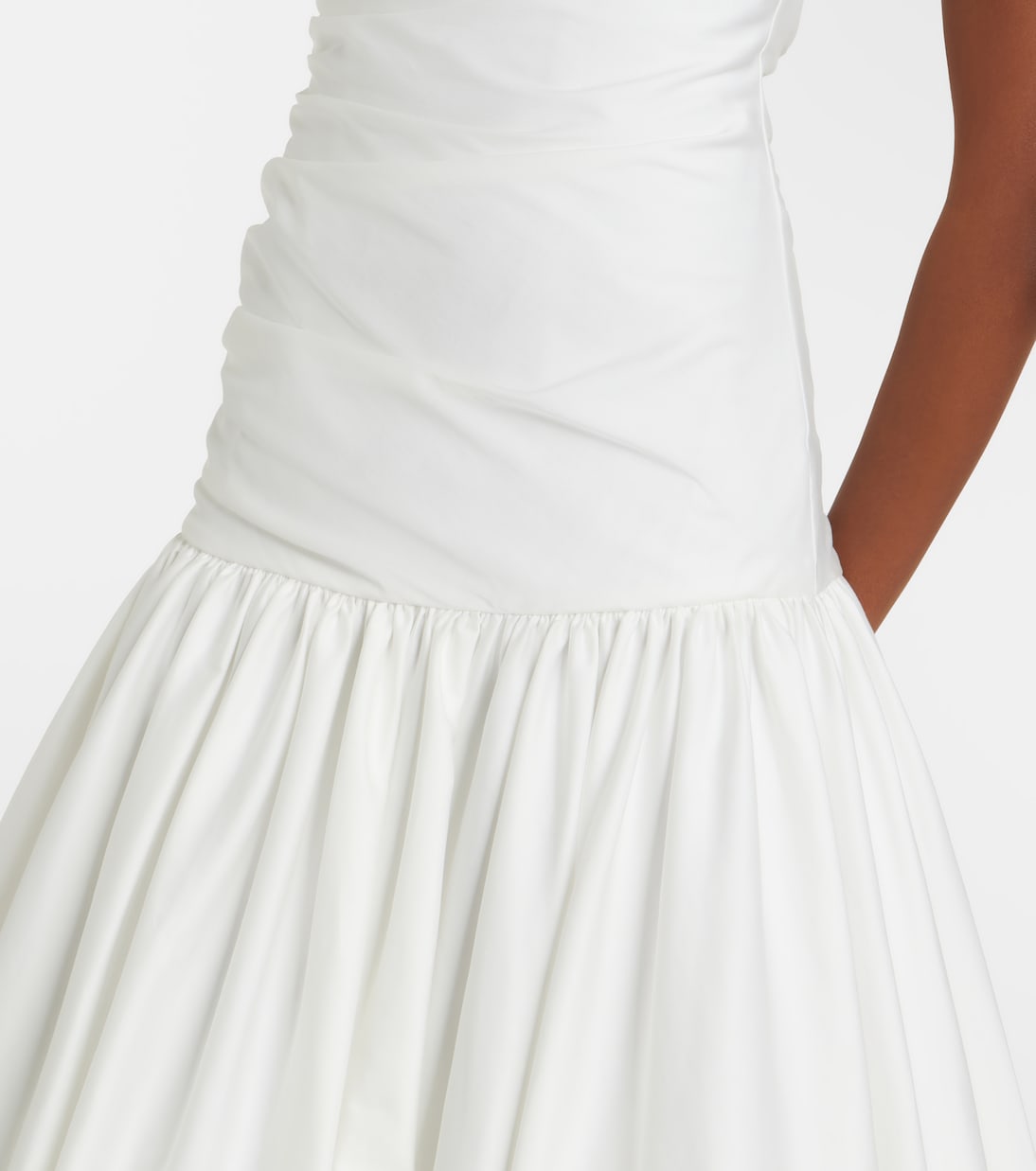 Midikleid aus einem Baumwollgemisch | Self-Portrait