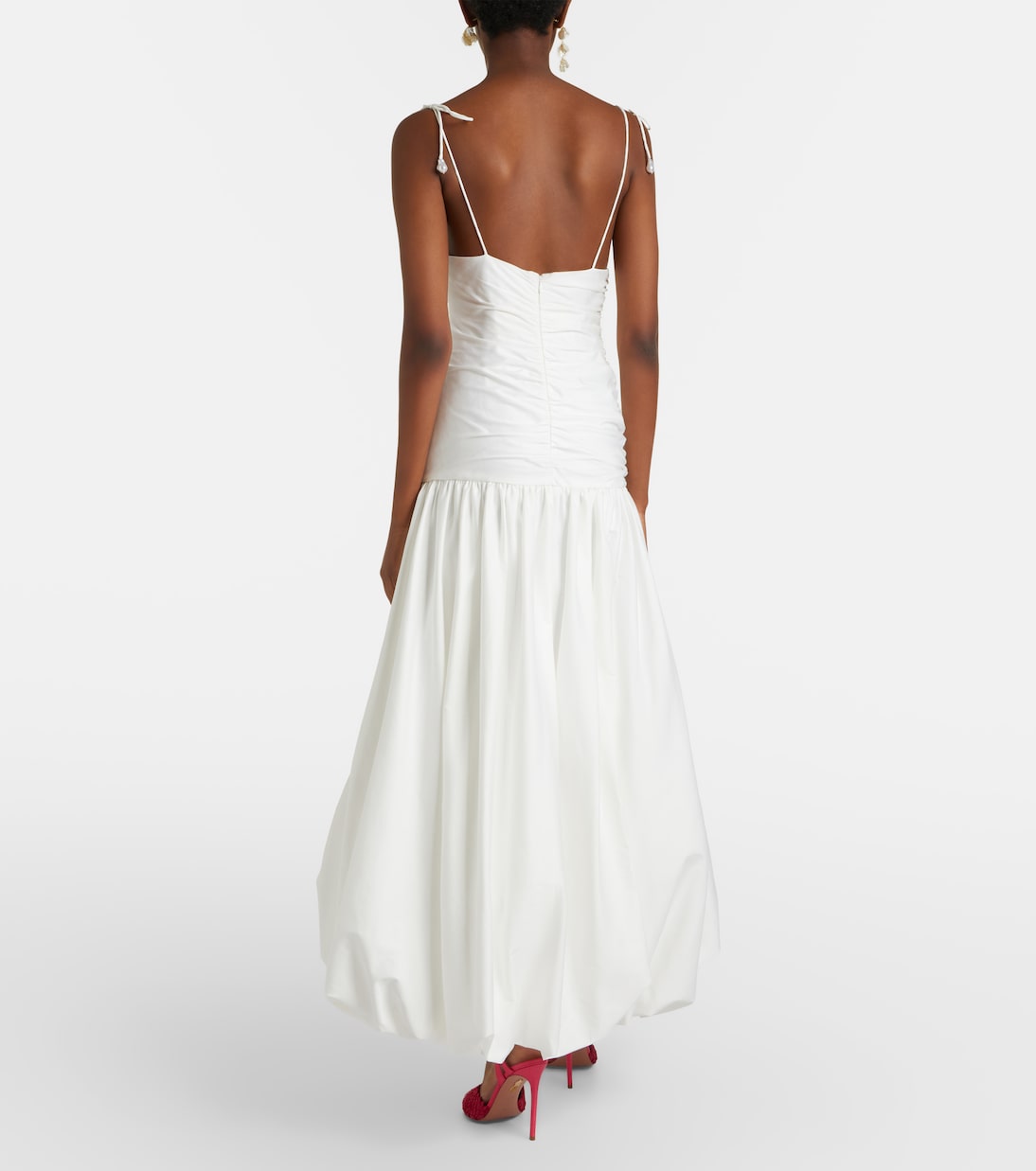 Midikleid aus einem Baumwollgemisch | Self-Portrait