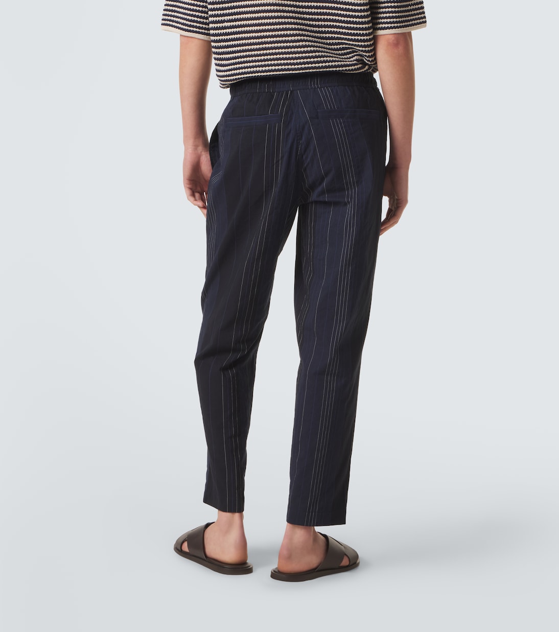 Sonoran striped cotton straight pants | Orlebar Brown