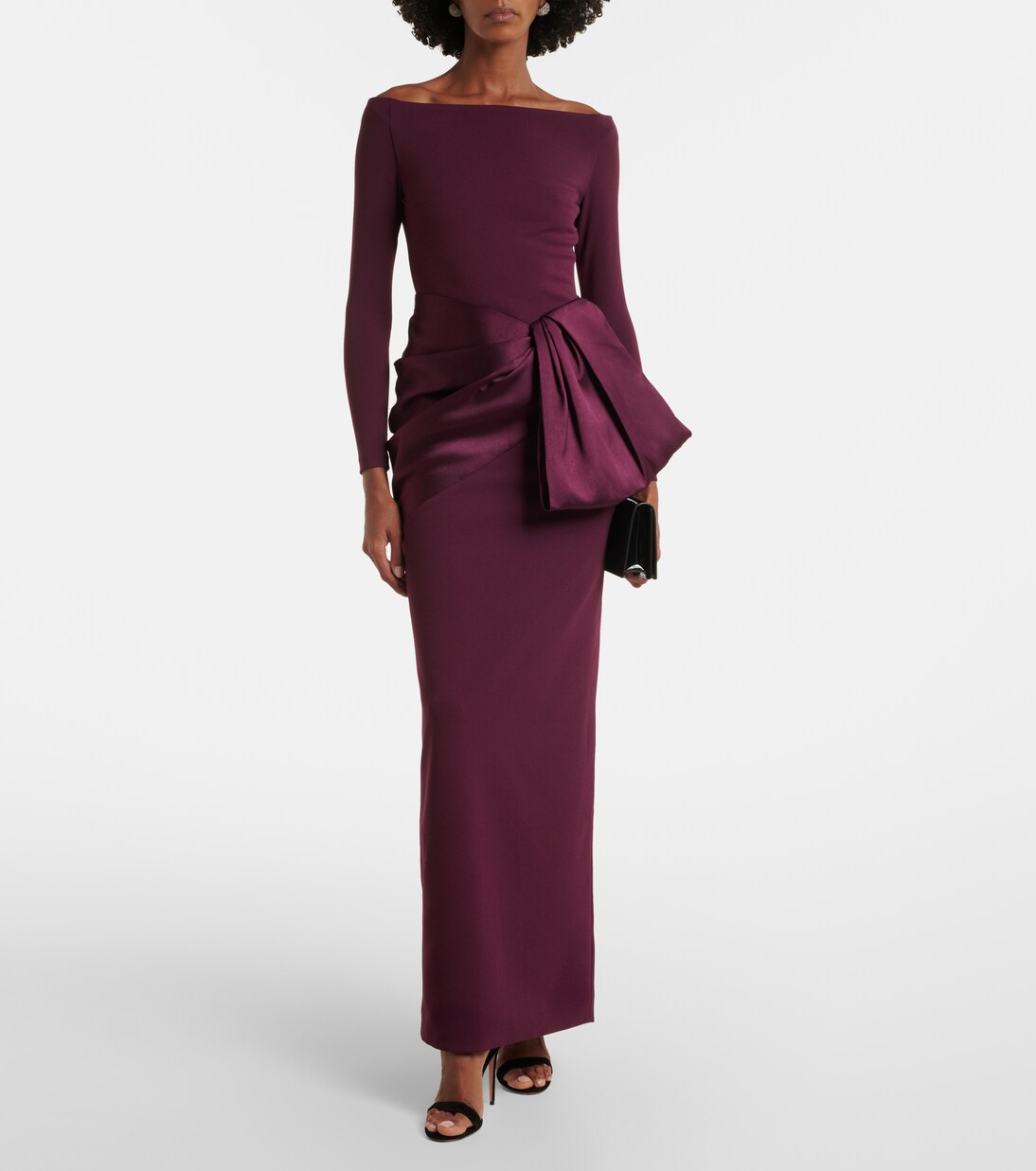 Robe Kori à finitions en satin | Solace London