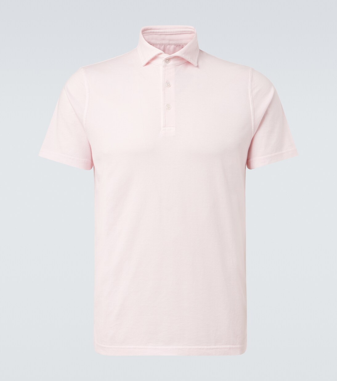 Cotton jersey polo shirt | Fedeli