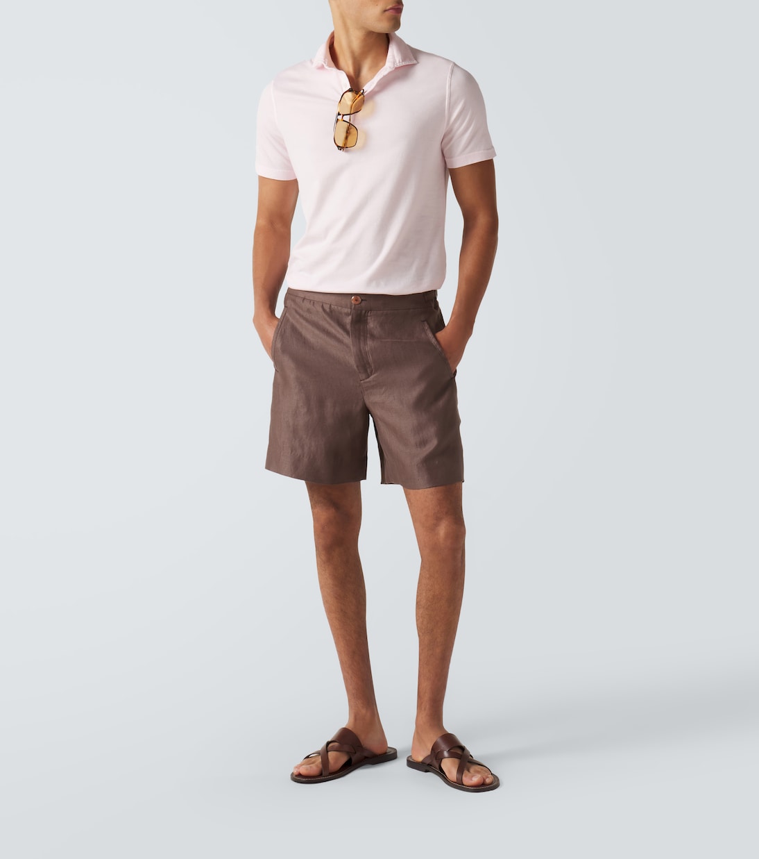 Cotton jersey polo shirt | Fedeli
