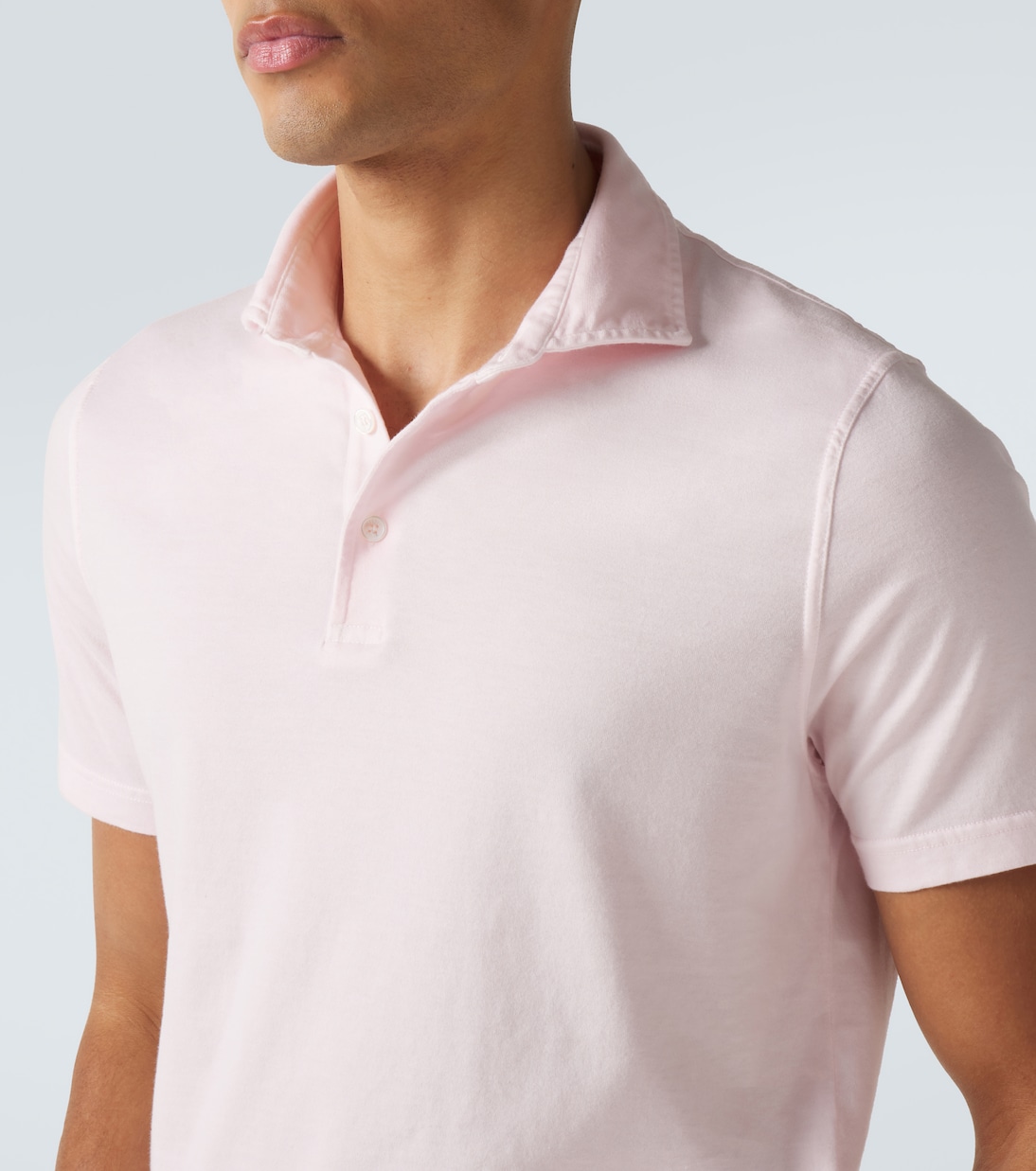 Cotton jersey polo shirt | Fedeli