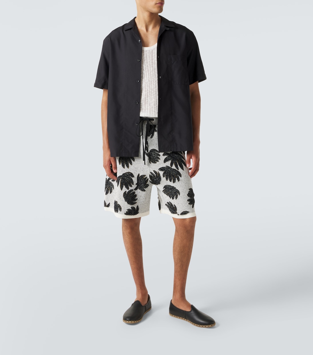 Jacquard terry shorts | Commas