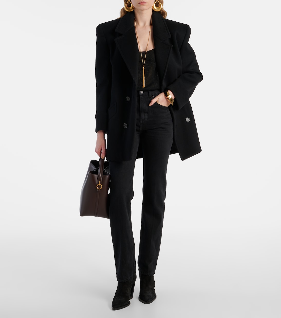 Theo 95 suede ankle boots | Saint Laurent