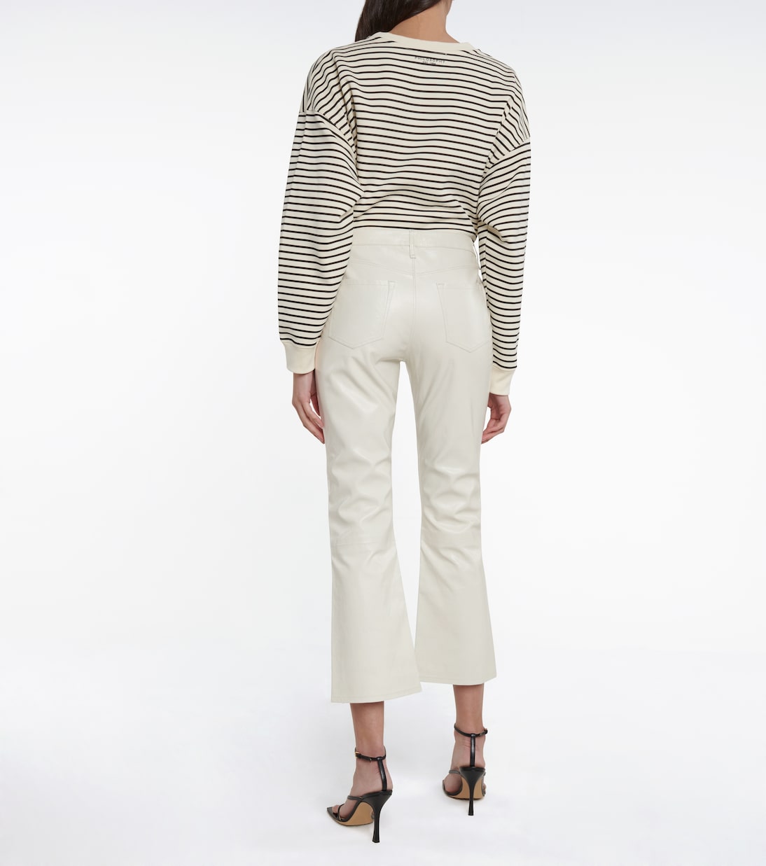 High-Rise-Hose Franky aus Leder | J Brand