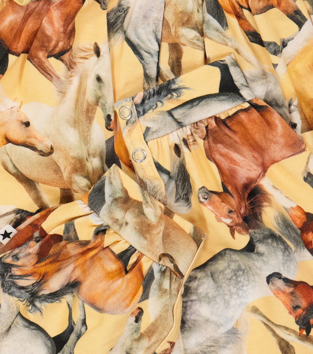 Baby Fallon printed cotton-blend playsuit | Molo