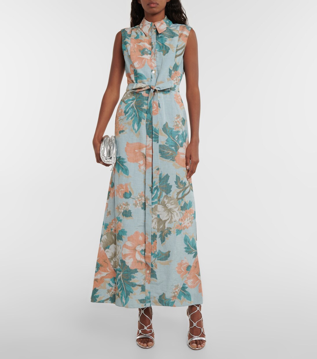 Robe midi Mona à fleurs | Erdem
