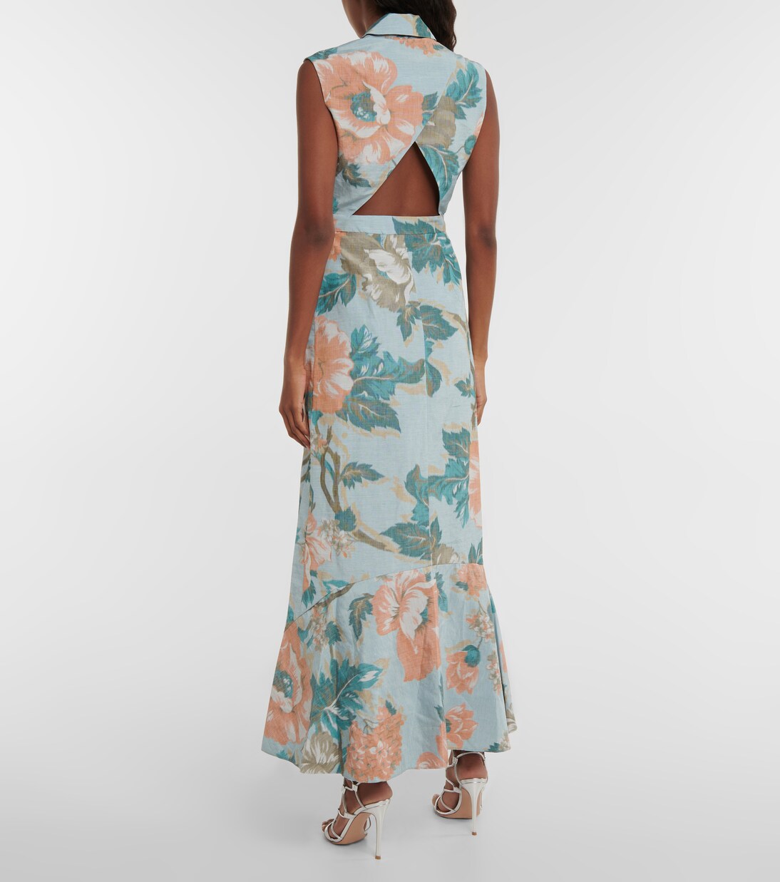 Robe midi Mona à fleurs | Erdem