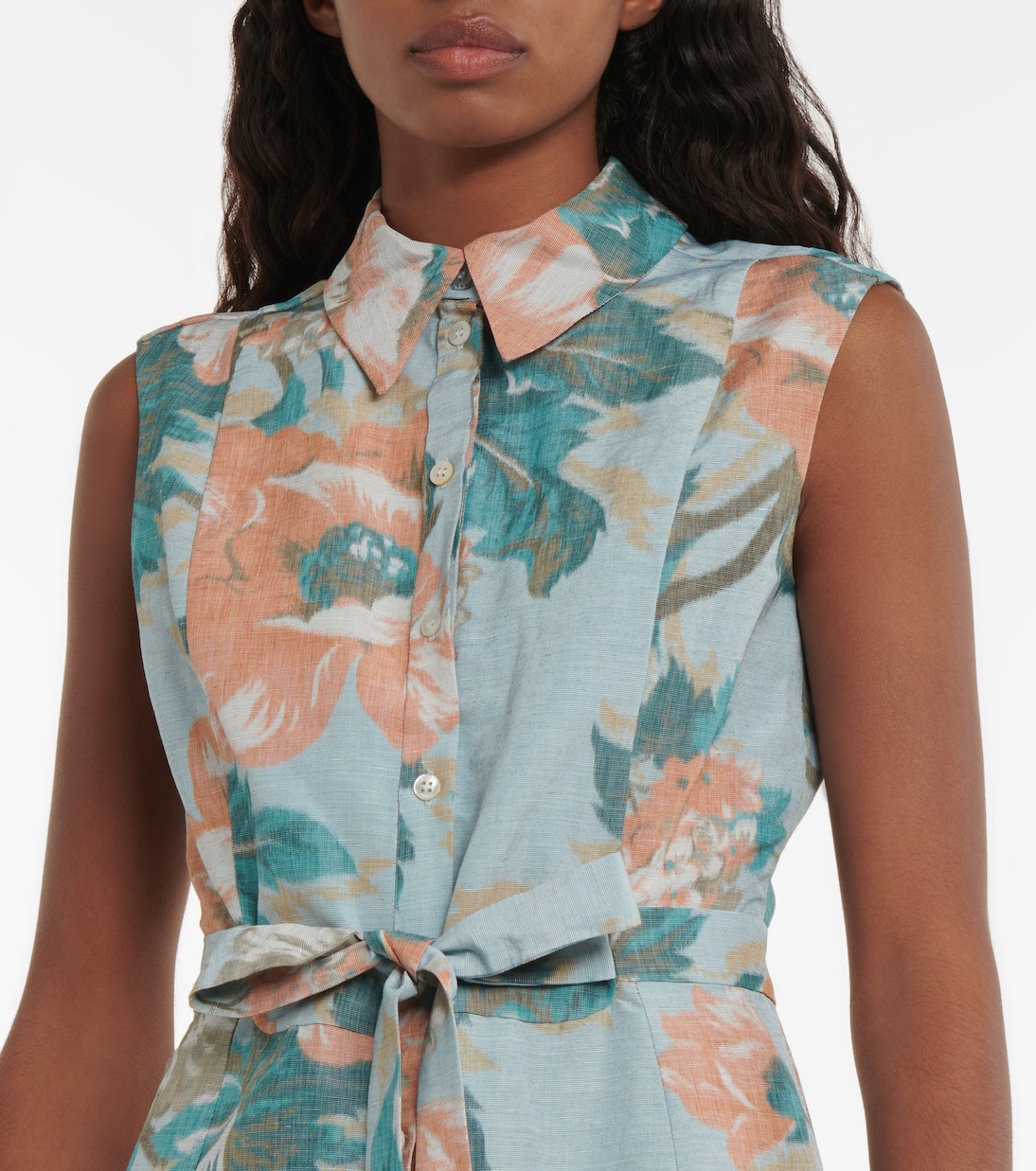 Robe midi Mona à fleurs | Erdem