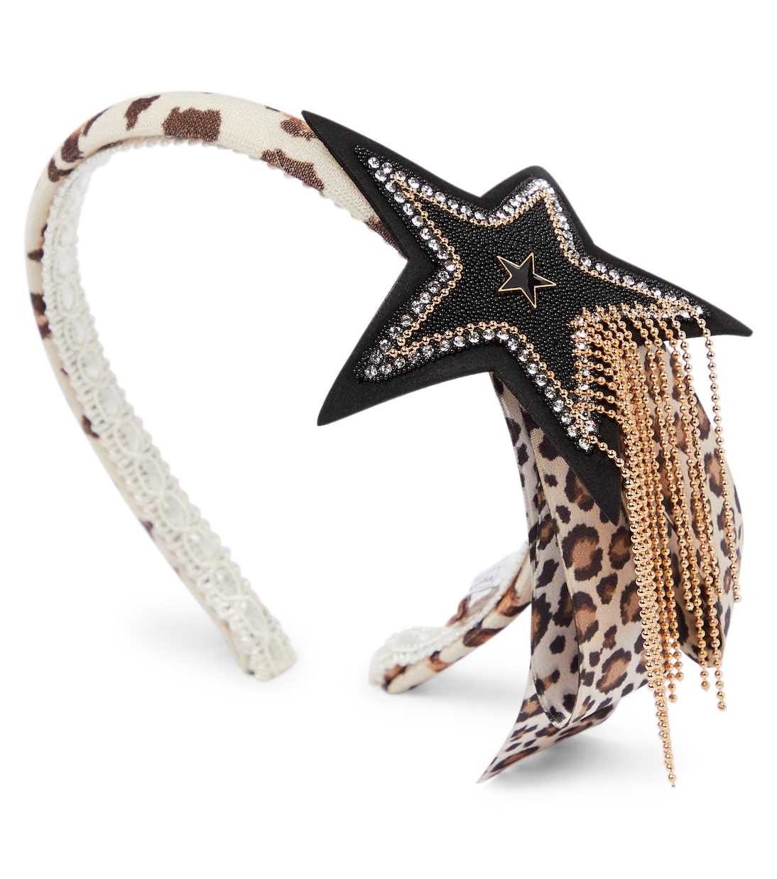Embellished animal-print headband | Monnalisa