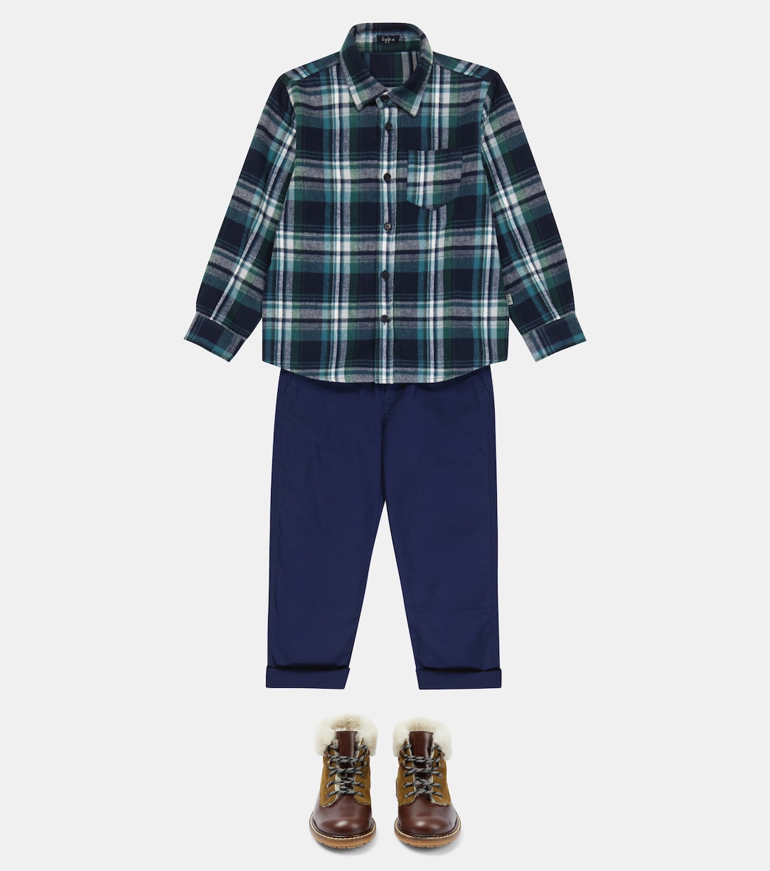 Henri shearling-lined leather boots | Bonpoint